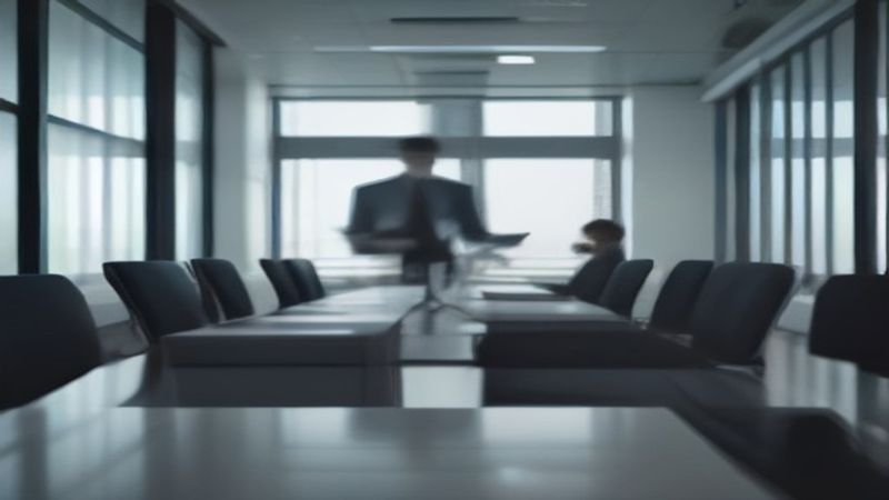主播视频主播服务团队在演播厅内进行主播出镜拍摄